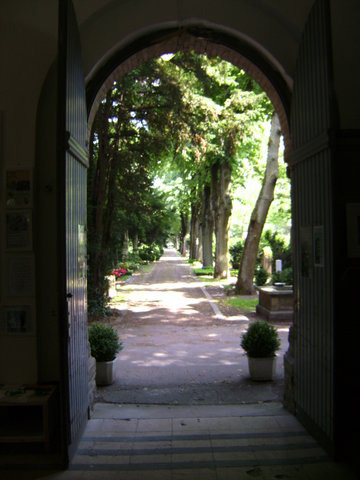 Tuer zum Friedhof